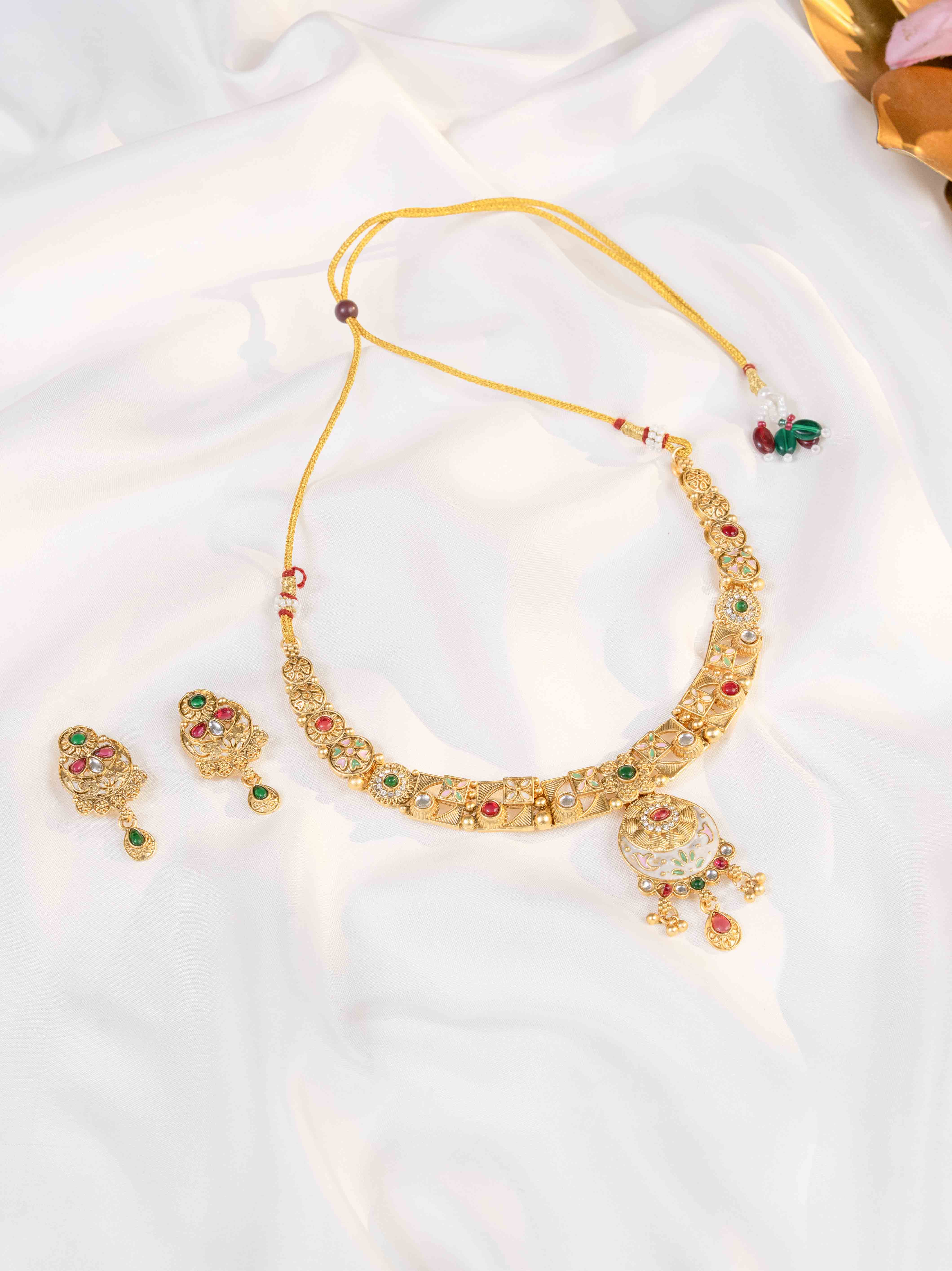 Polki Necklace Set