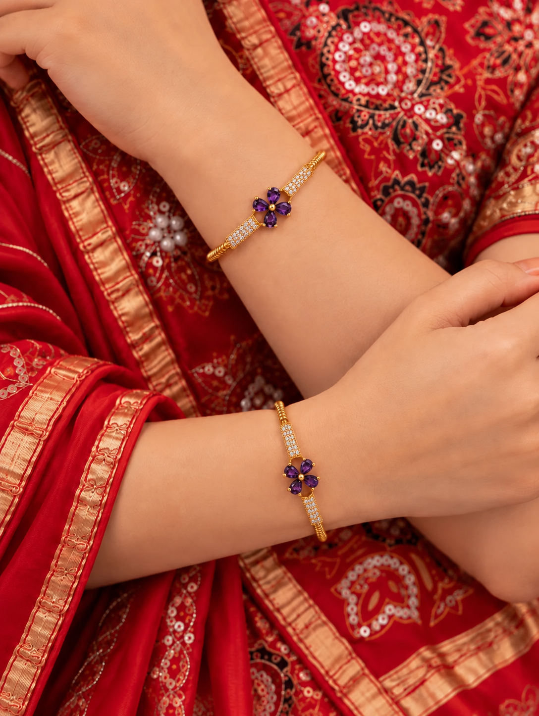 Malini Purple Bangle ( Set of 2 )