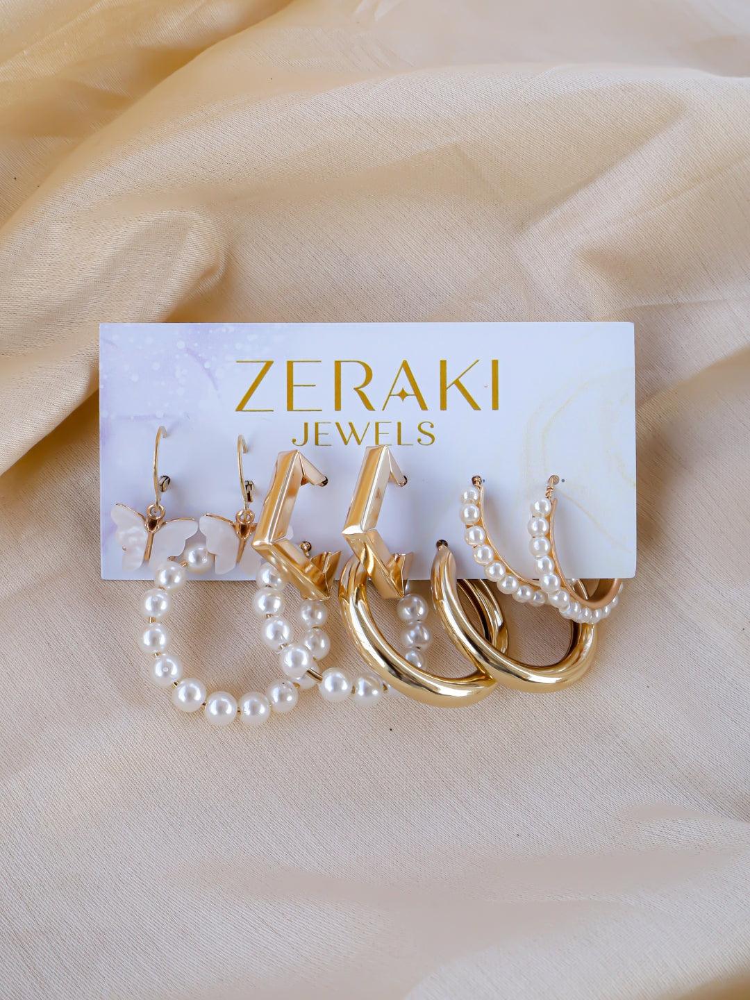 LuxeDrops Earrings Combo - Zerakijewels