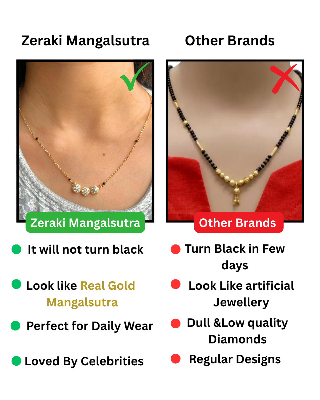 Anushka Mangalsutra.(18K Gold Plated)