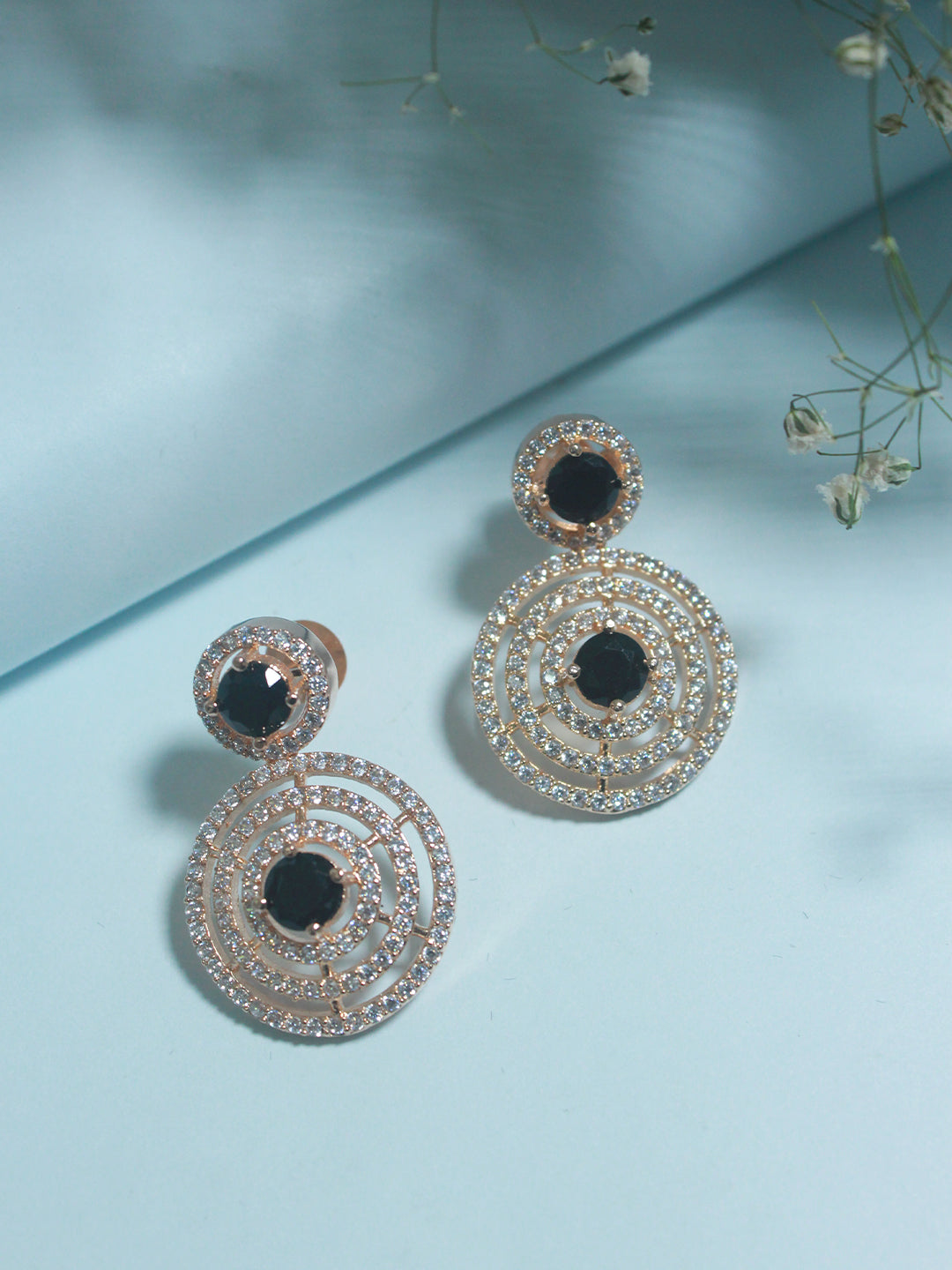 Multi-Color Stone Dangle Studs - Zerakijewels