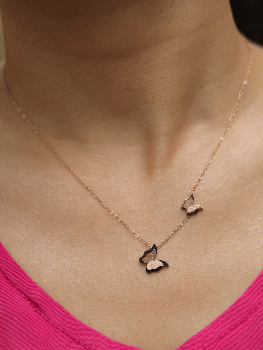 Twin Winged Butterfly Pendant - Zeraki Jewels