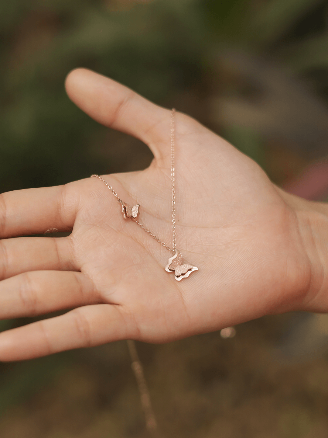 Twin Winged Butterfly Pendant - Zeraki Jewels