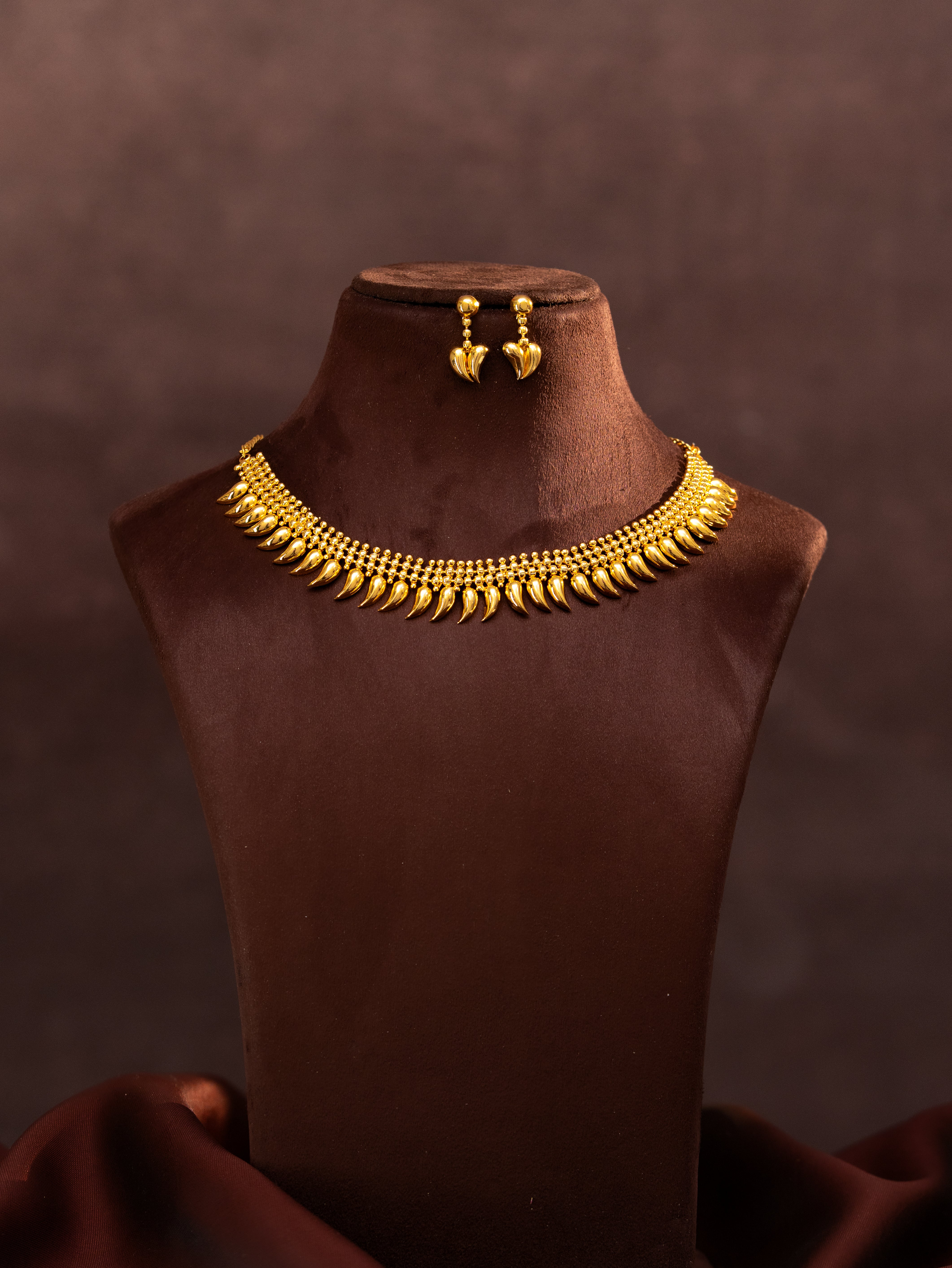 Ziya gold necklace set