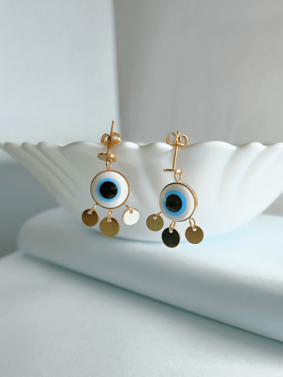 Symbolic Evil Eye Studs - Zeraki Jewels