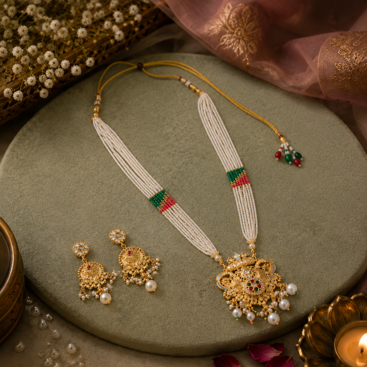 Neelam Necklace Set