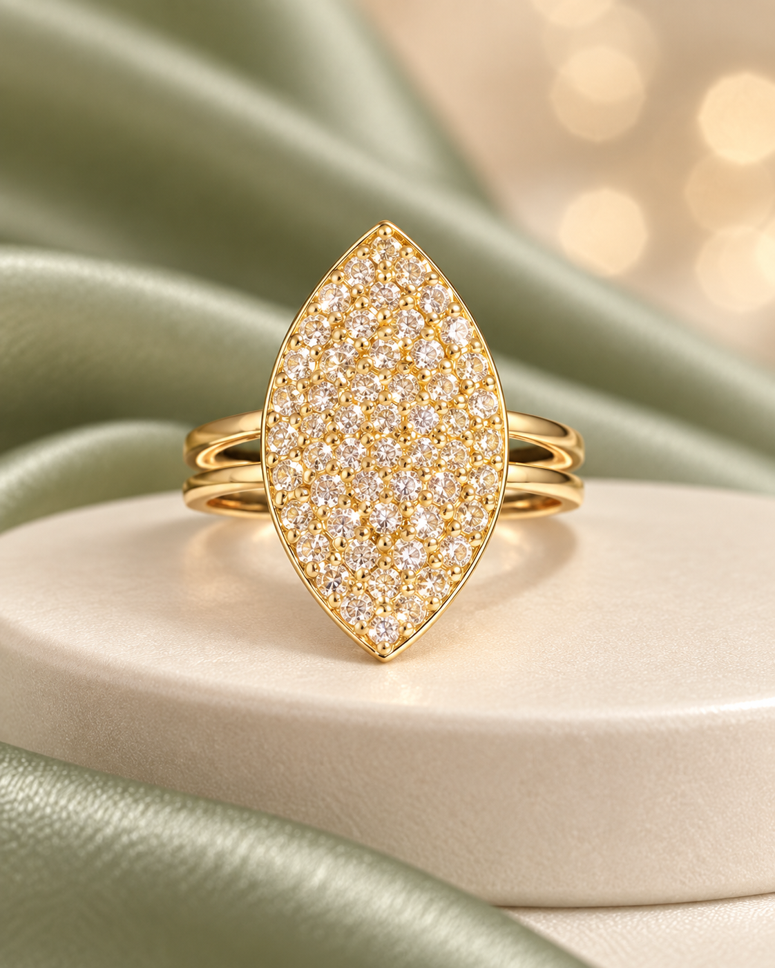 Dazzling Adjustable Ring