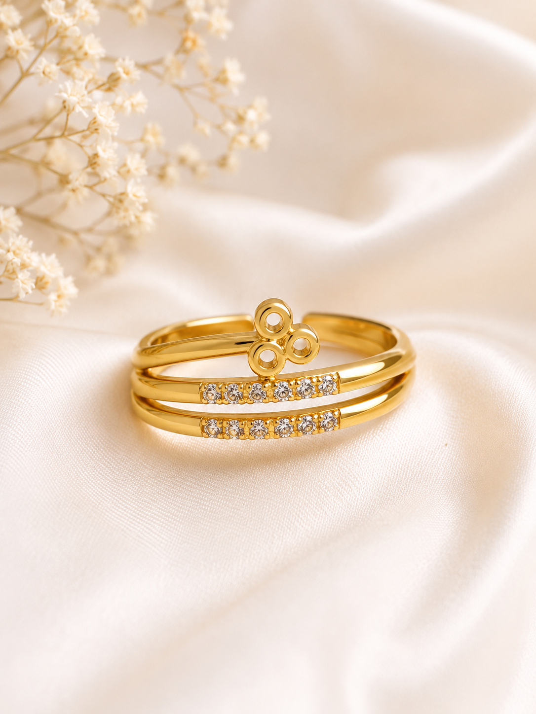 Tulip Adjustable Ring