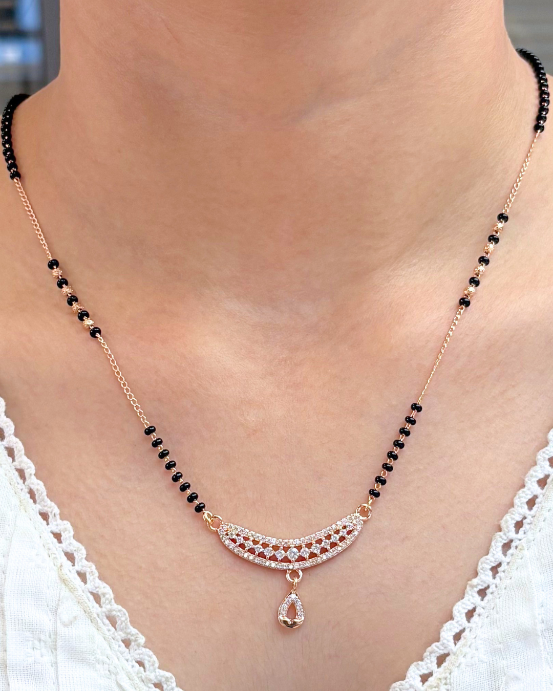 Kimaya Rose Gold Mangalsutra