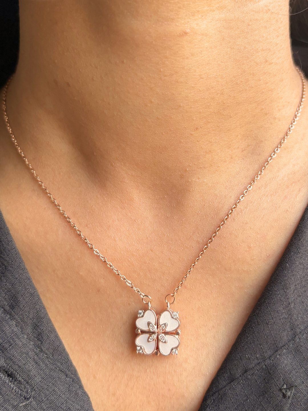 White Clover Necklace