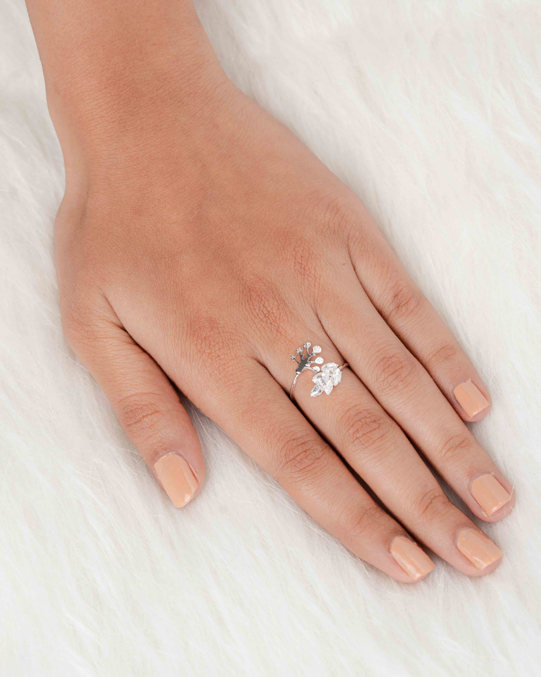 Frostvine Adjustable Ring