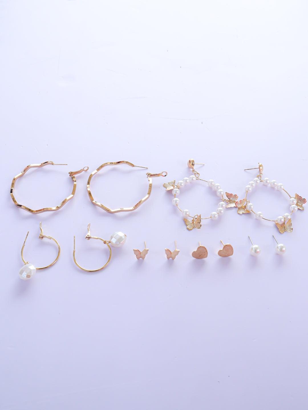 Trendy Trio x Two Earrings Combo - Zeraki Jewels