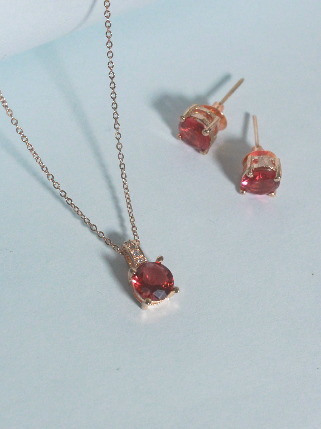 Minimalistic Stone Pendant Set - Zerakijewels
