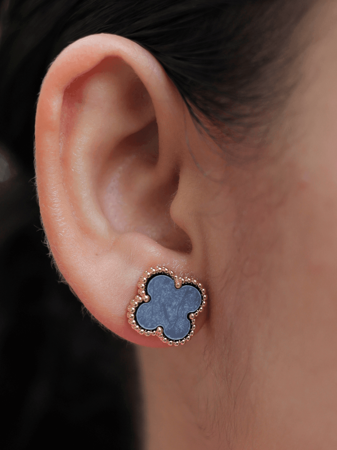 Black Bunny Studs - Zeraki Jewels