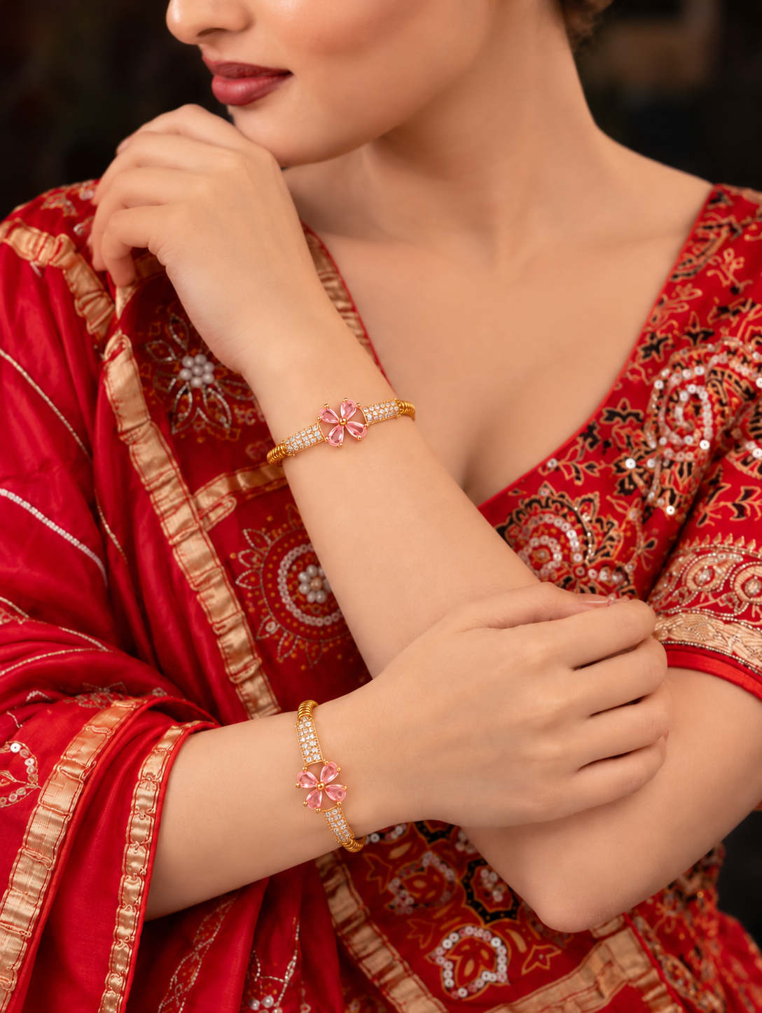 Malini Pink Bangle ( Set of 2 )