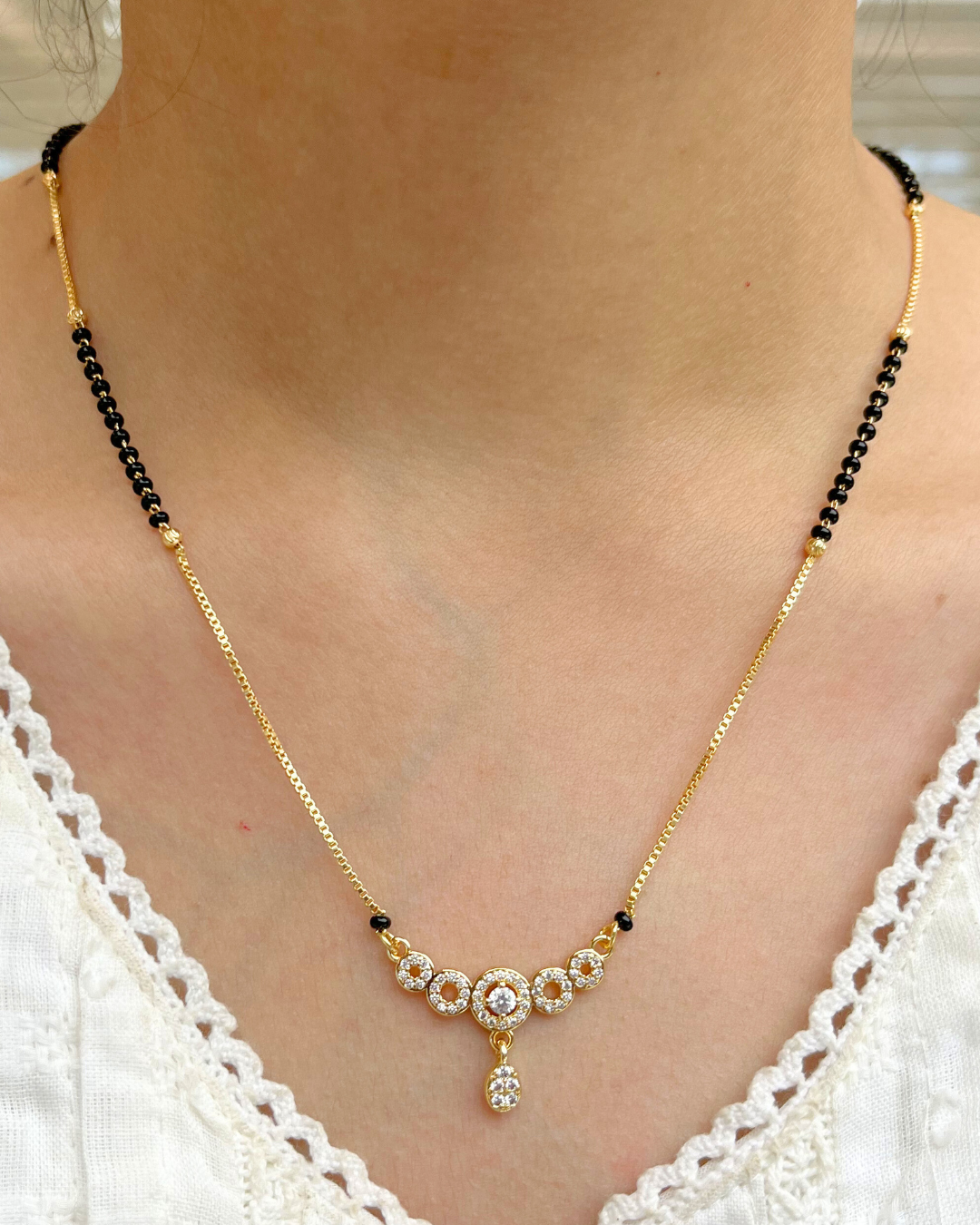 Rihanna Mangalsutra Gold 2.0