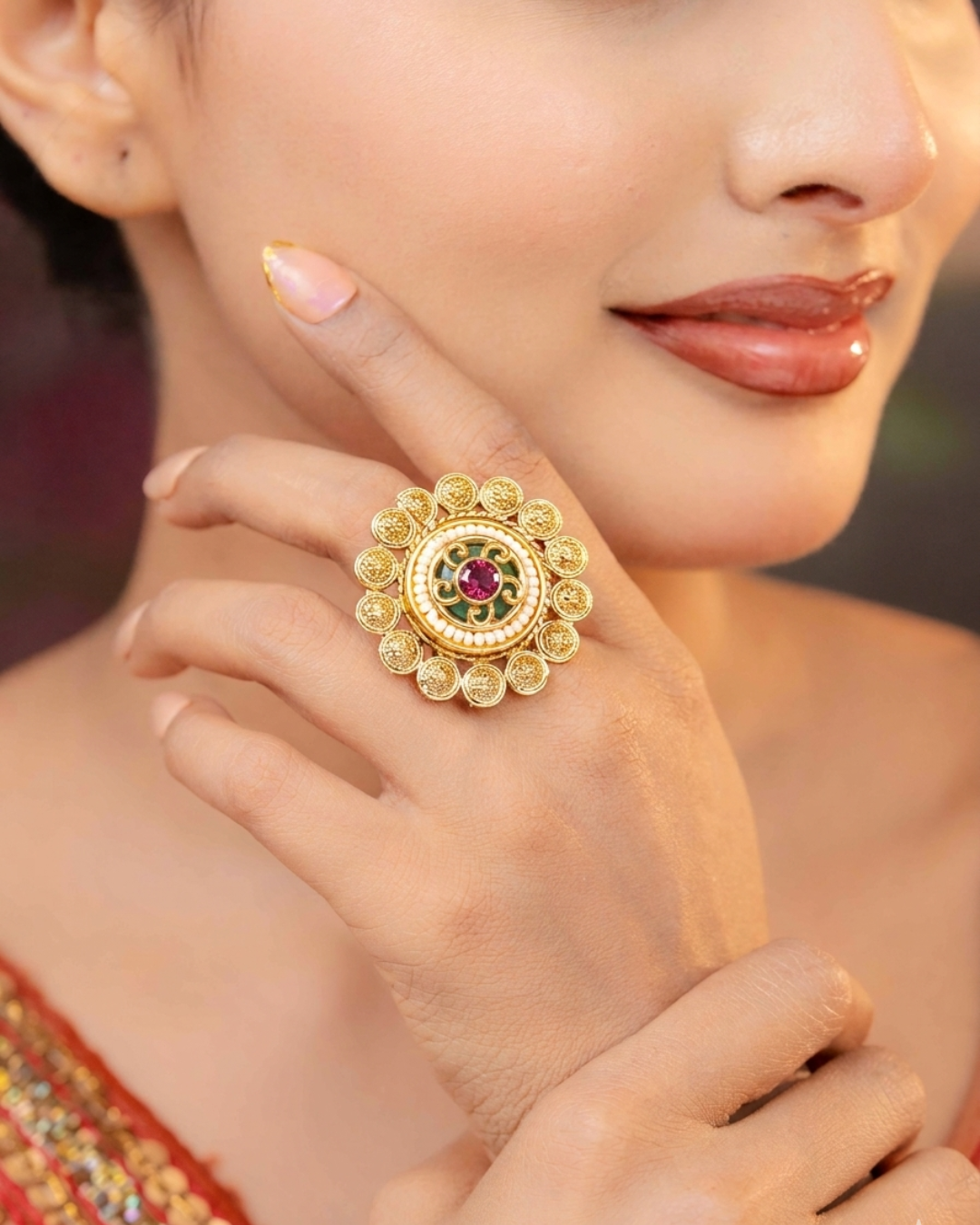 Royal Utsav Adjustable Ring