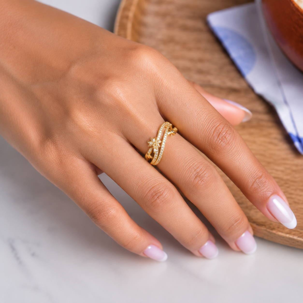 Curly Adjustable Ring