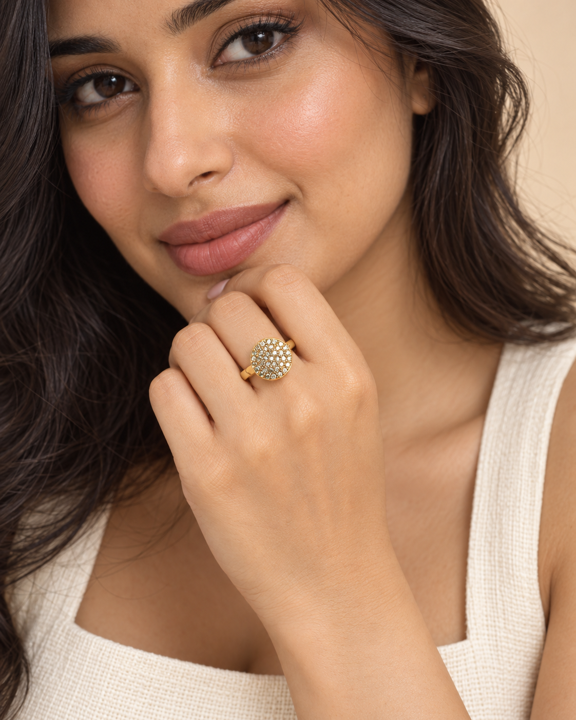 Teardrop Adjustable Ring