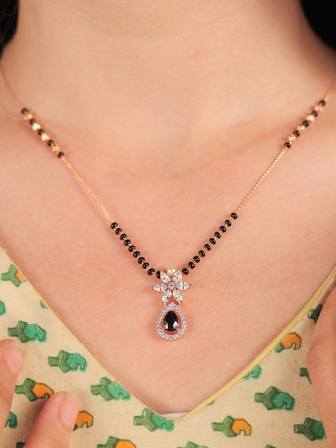 Ahana Black Diamond Mangalsutra - Zeraki Jewels