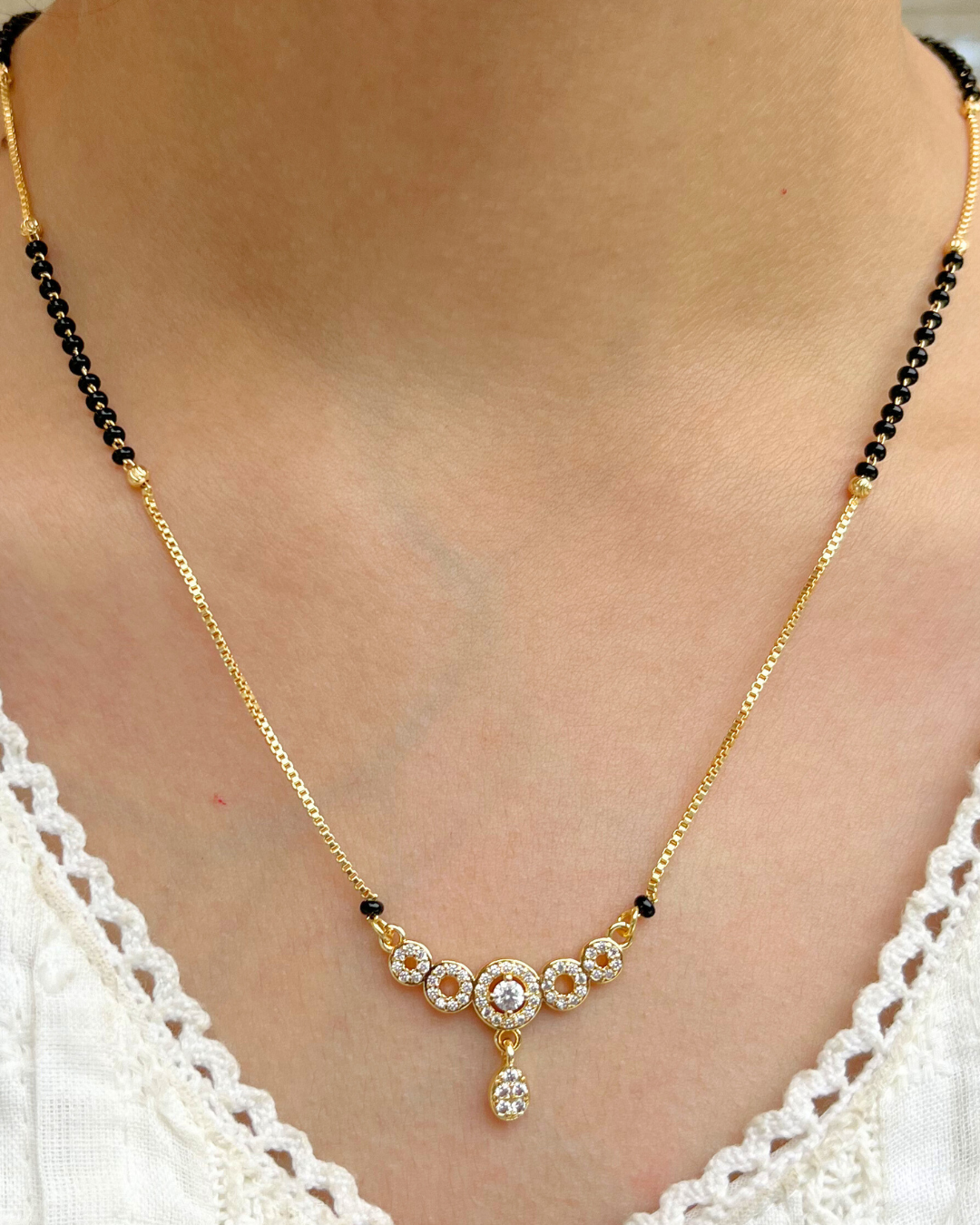 Rihanna Mangalsutra Gold 2.0