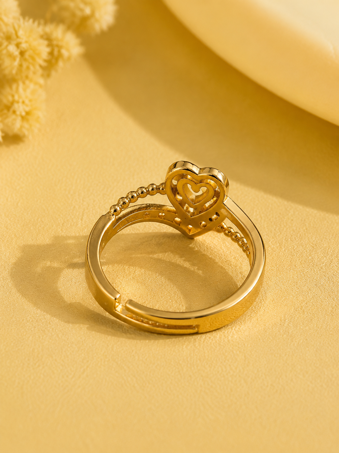 Crimson Adjustable Ring