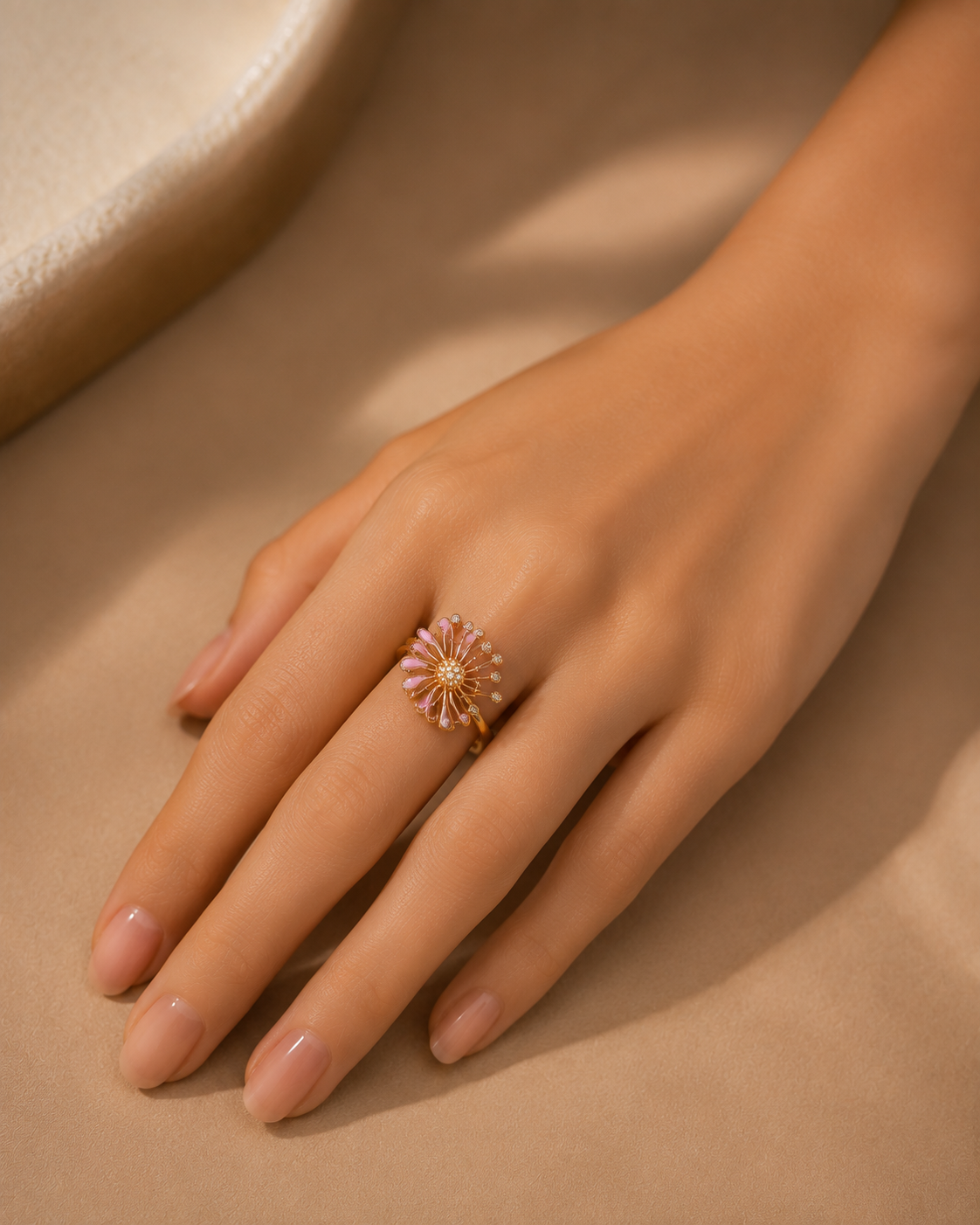 Plum Adjustable Ring
