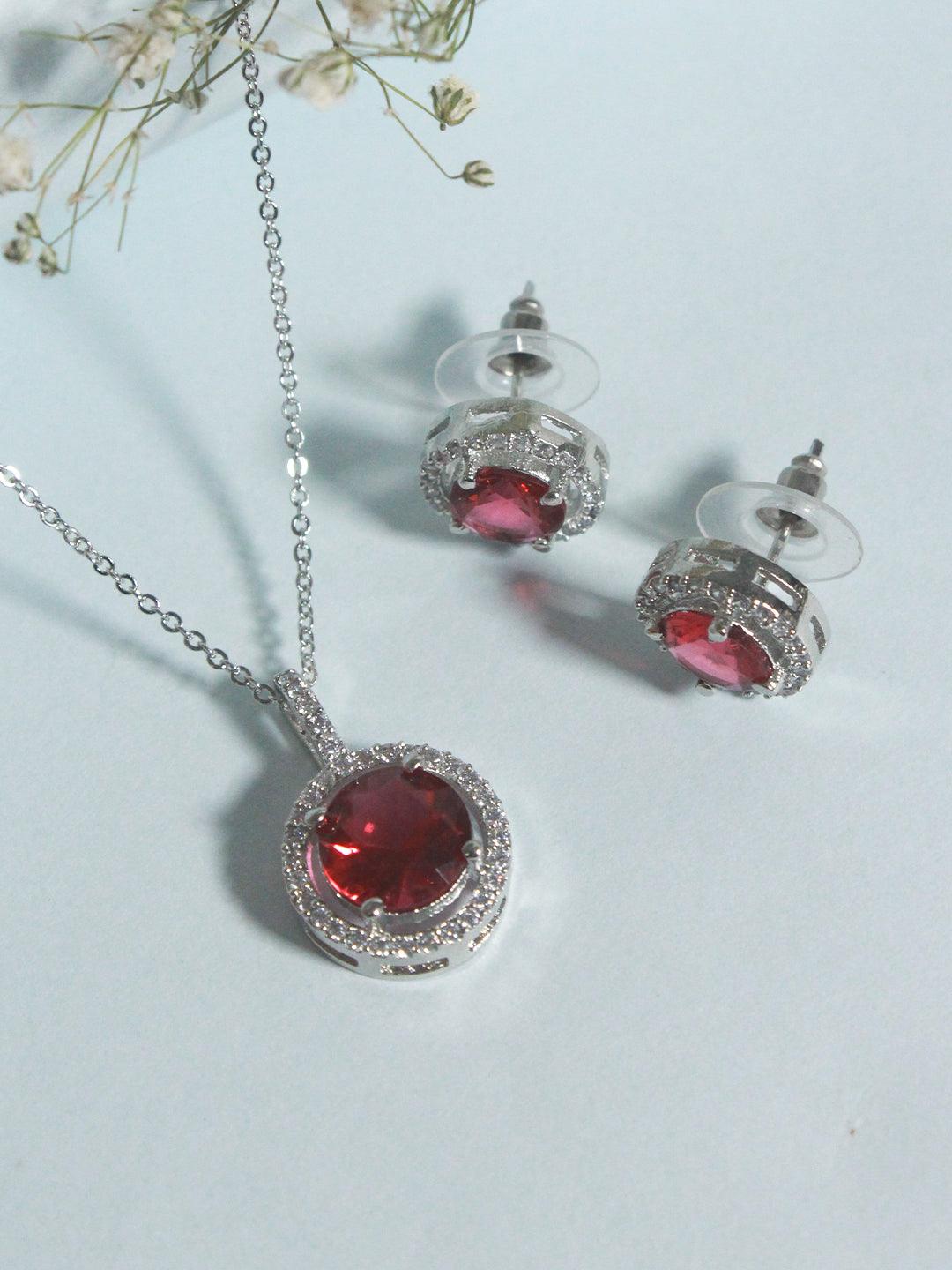 Diamond Solitaire Pendant Set - Zerakijewels