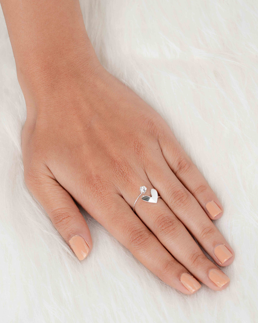 Heart light Adjustable Ring