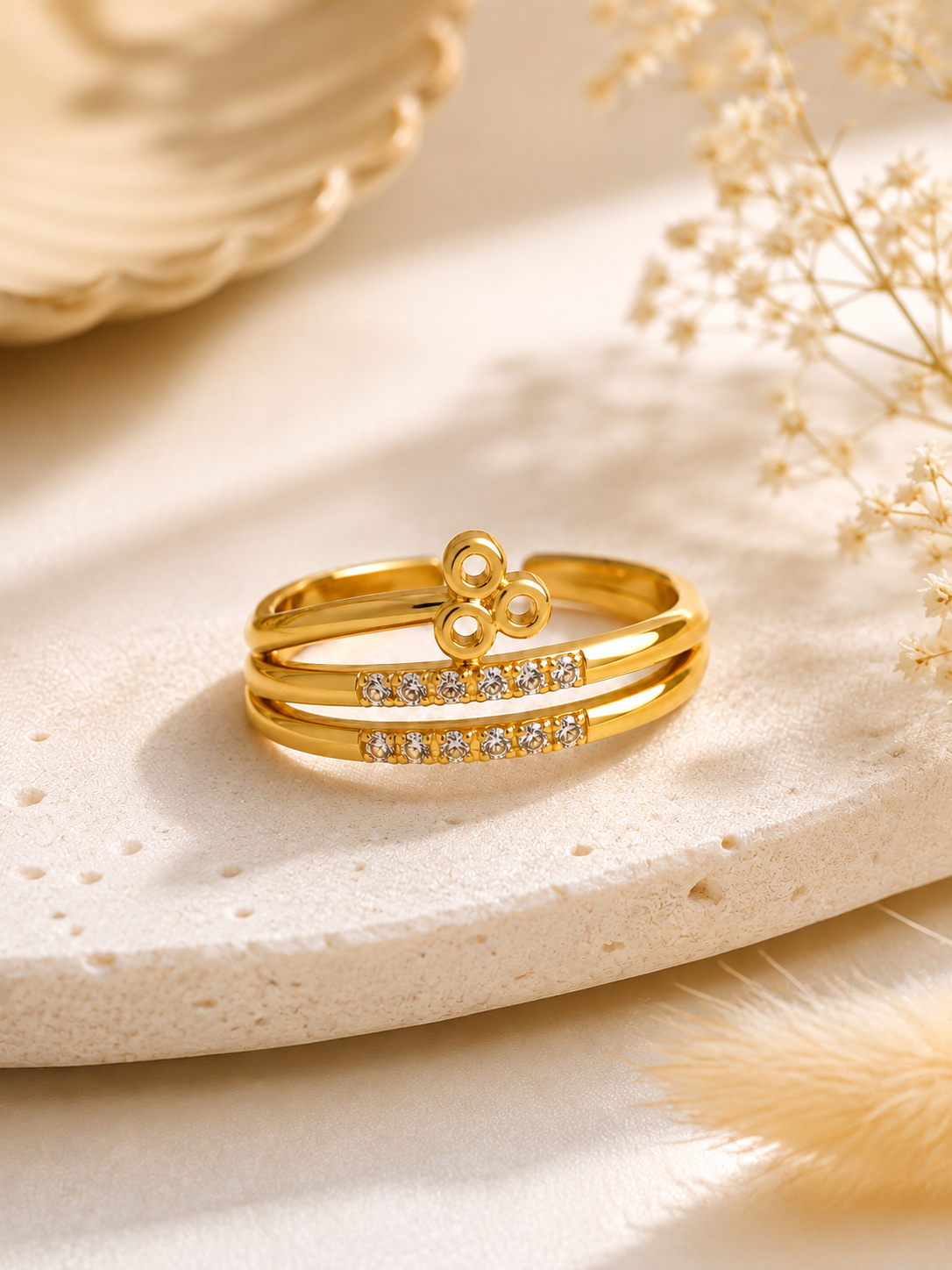 Tulip Adjustable Ring