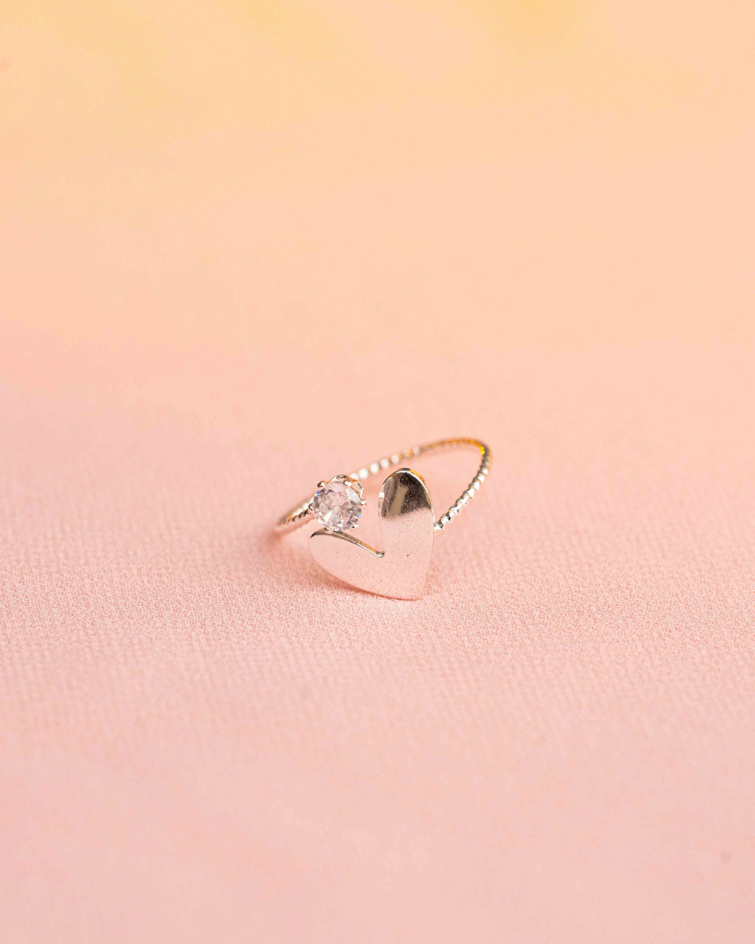 Heart light Adjustable Ring