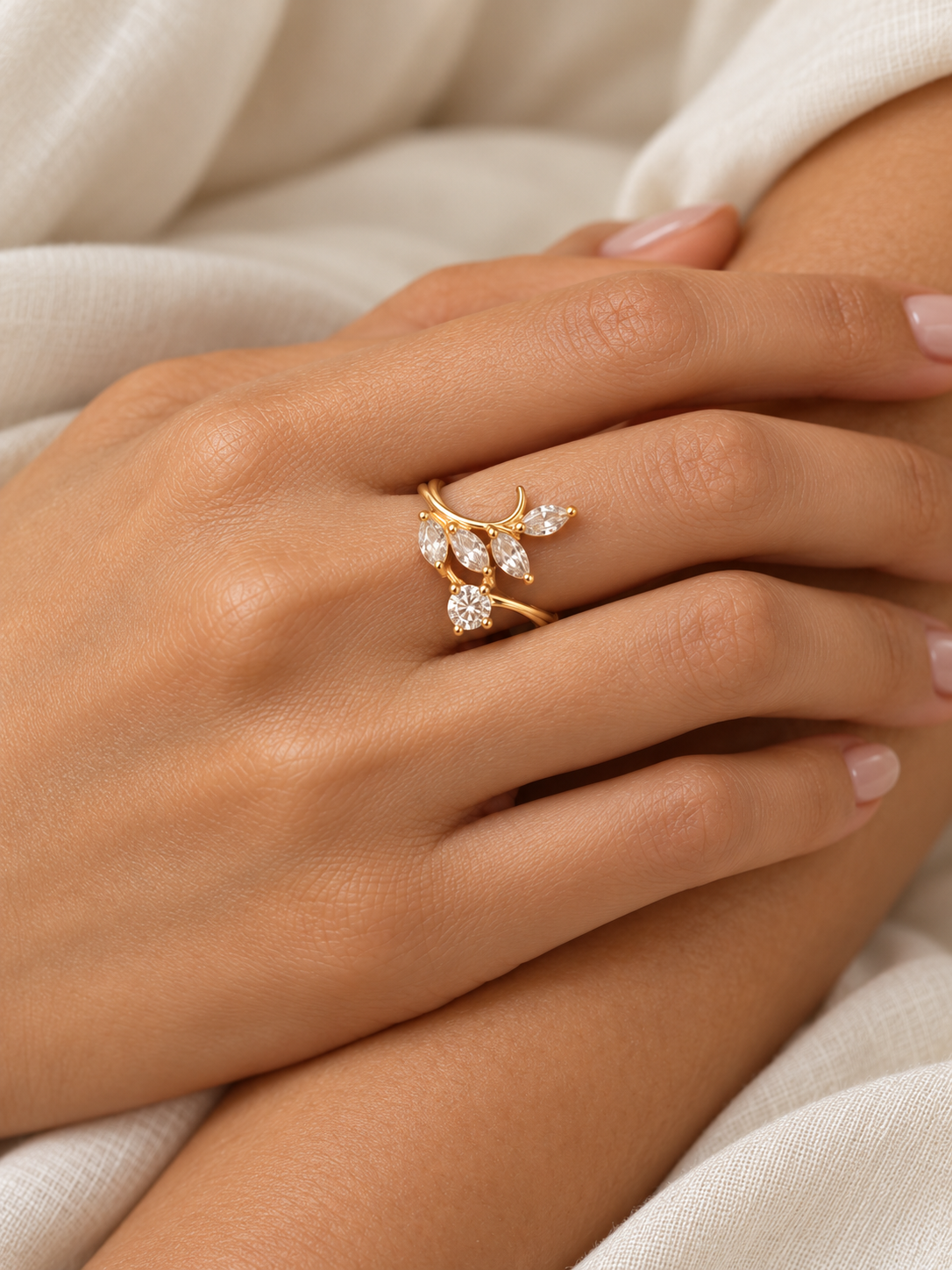 Petals Adjustable Ring