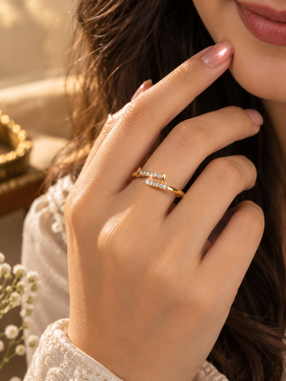 luster Adjustable Ring