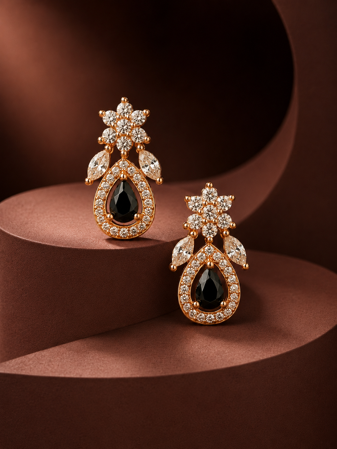 Aanya Black Earrings
