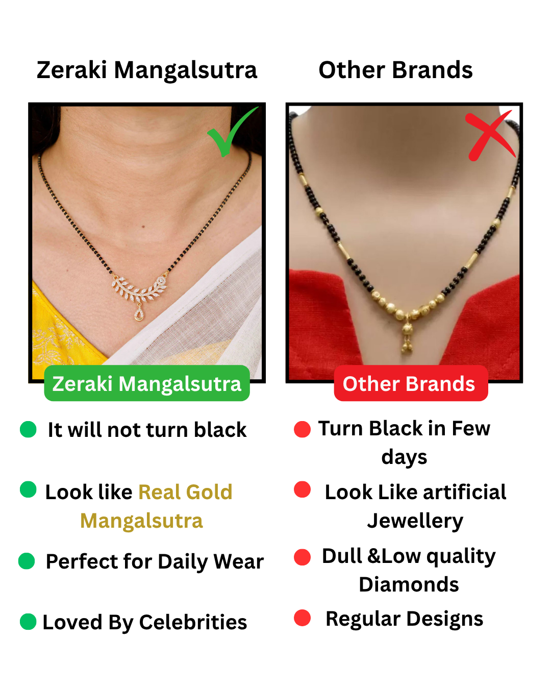 Archi Full Black Beads Mangalsutra