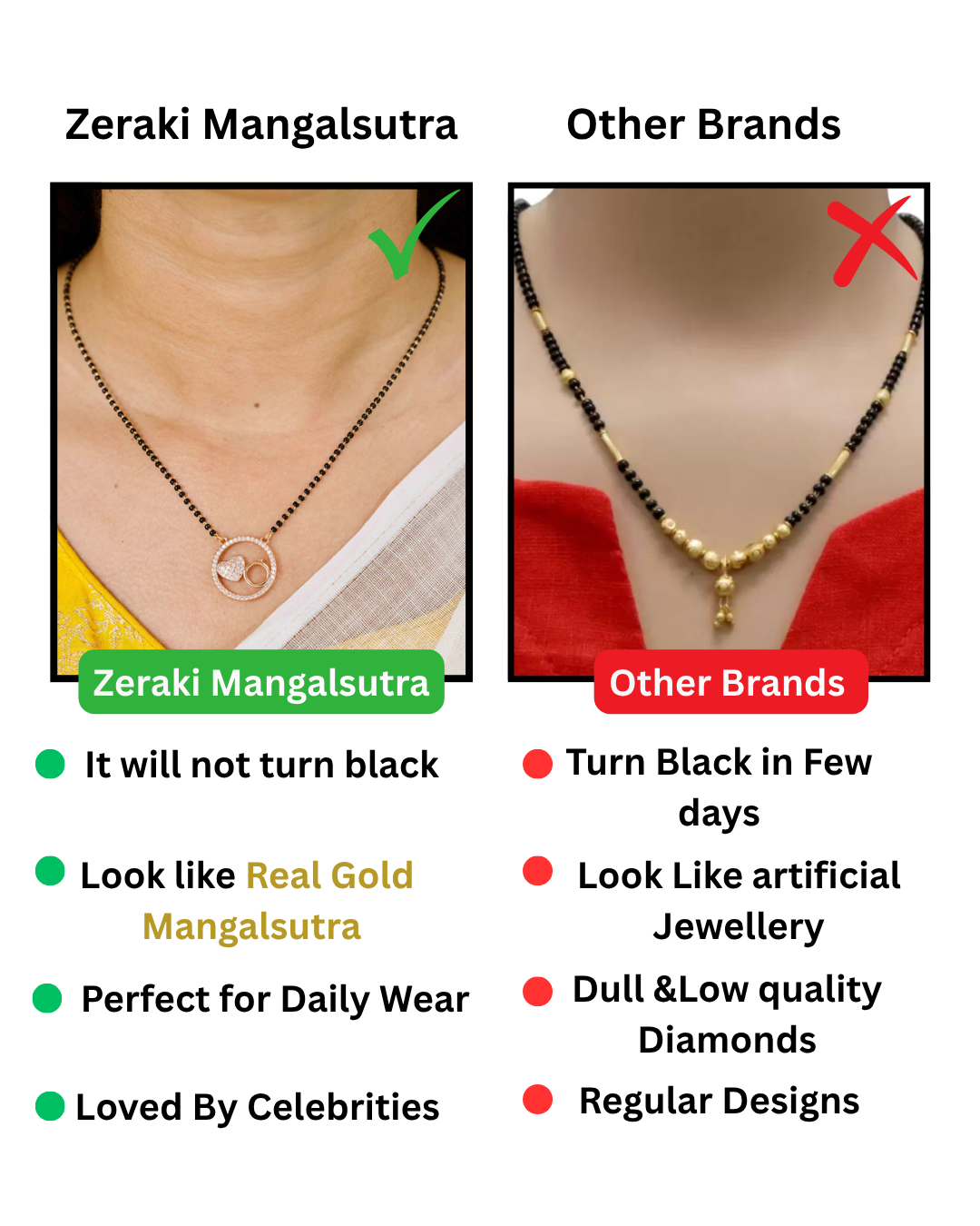 Senorita Full Black Beads Mangalsutra