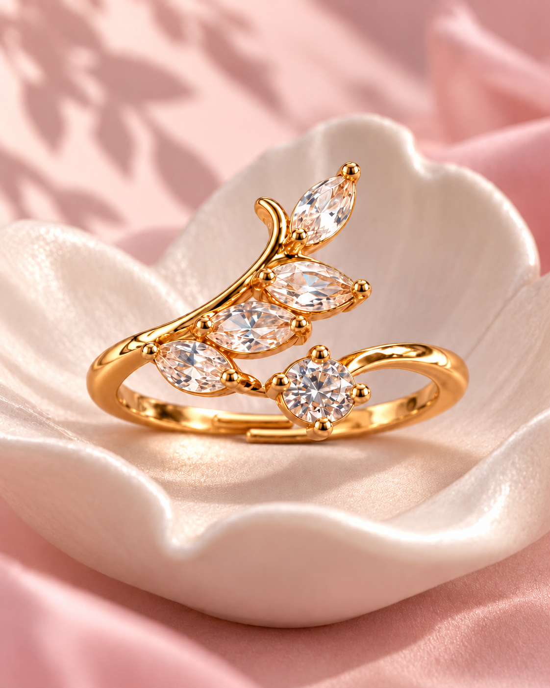 Petals Adjustable Ring