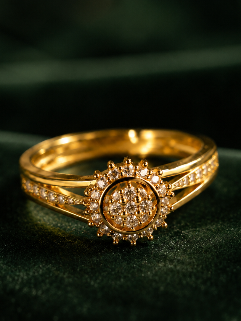 Sunflower Adjustable Ring