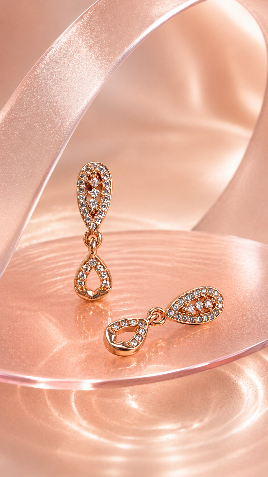 Kimaya Rose Gold Earrings