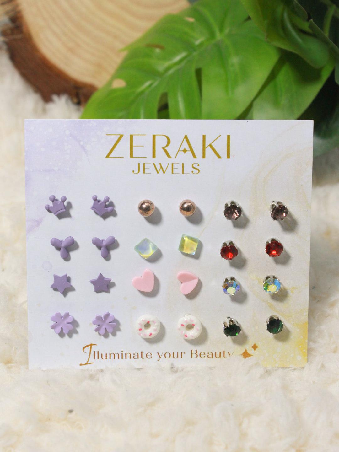 Style-Savvy Shopper Earrings Combo - Zerakijewels