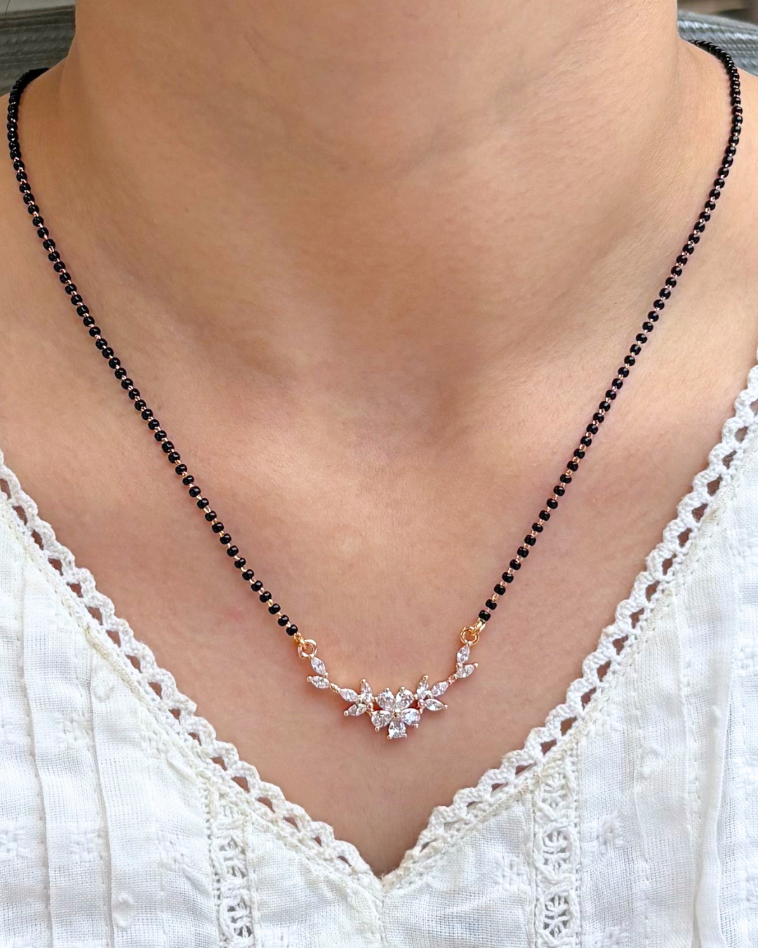 Mahira Full Black Beads Mangalsutra