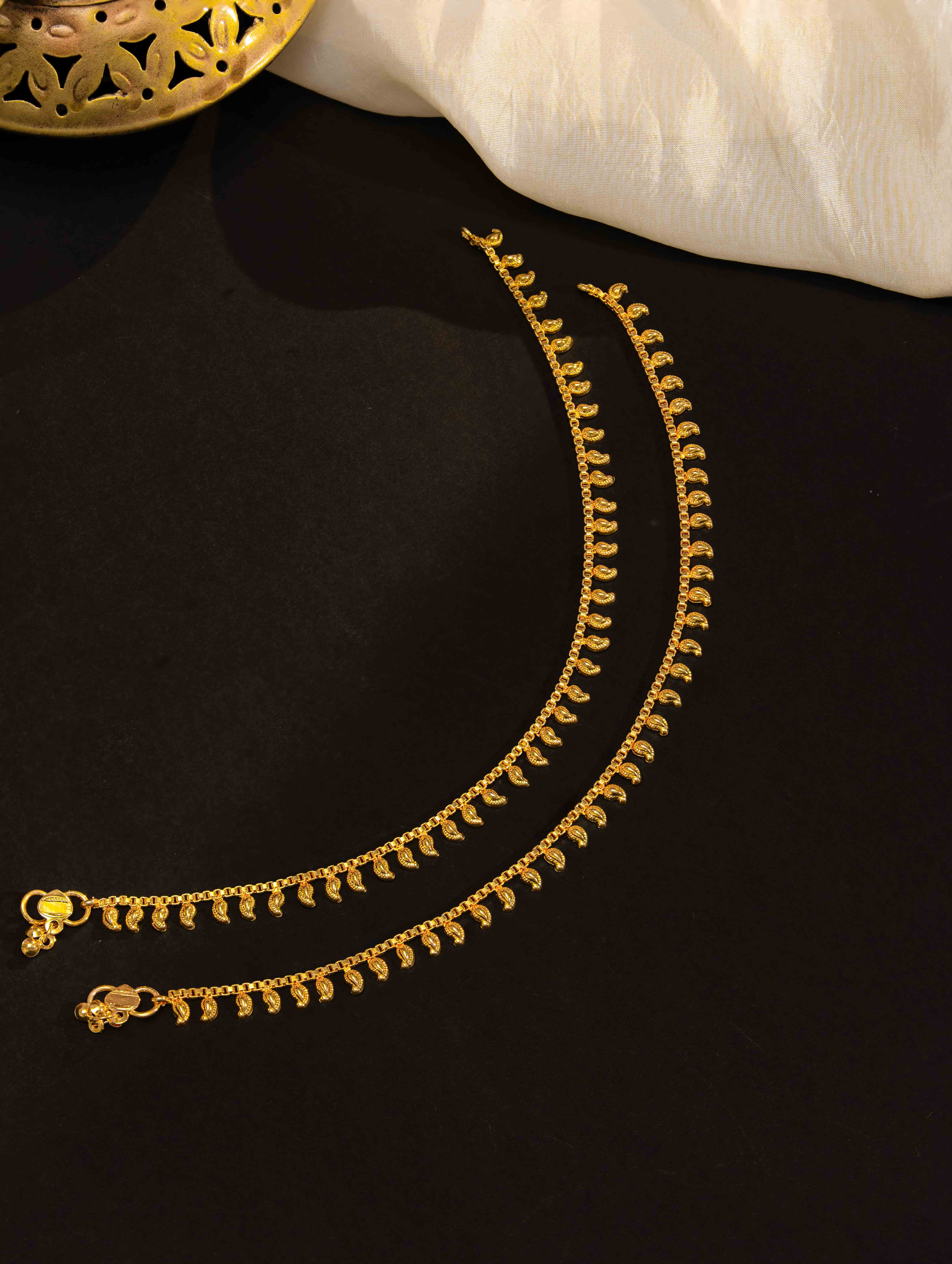 Kashvi Gold Payal (Set of 2)