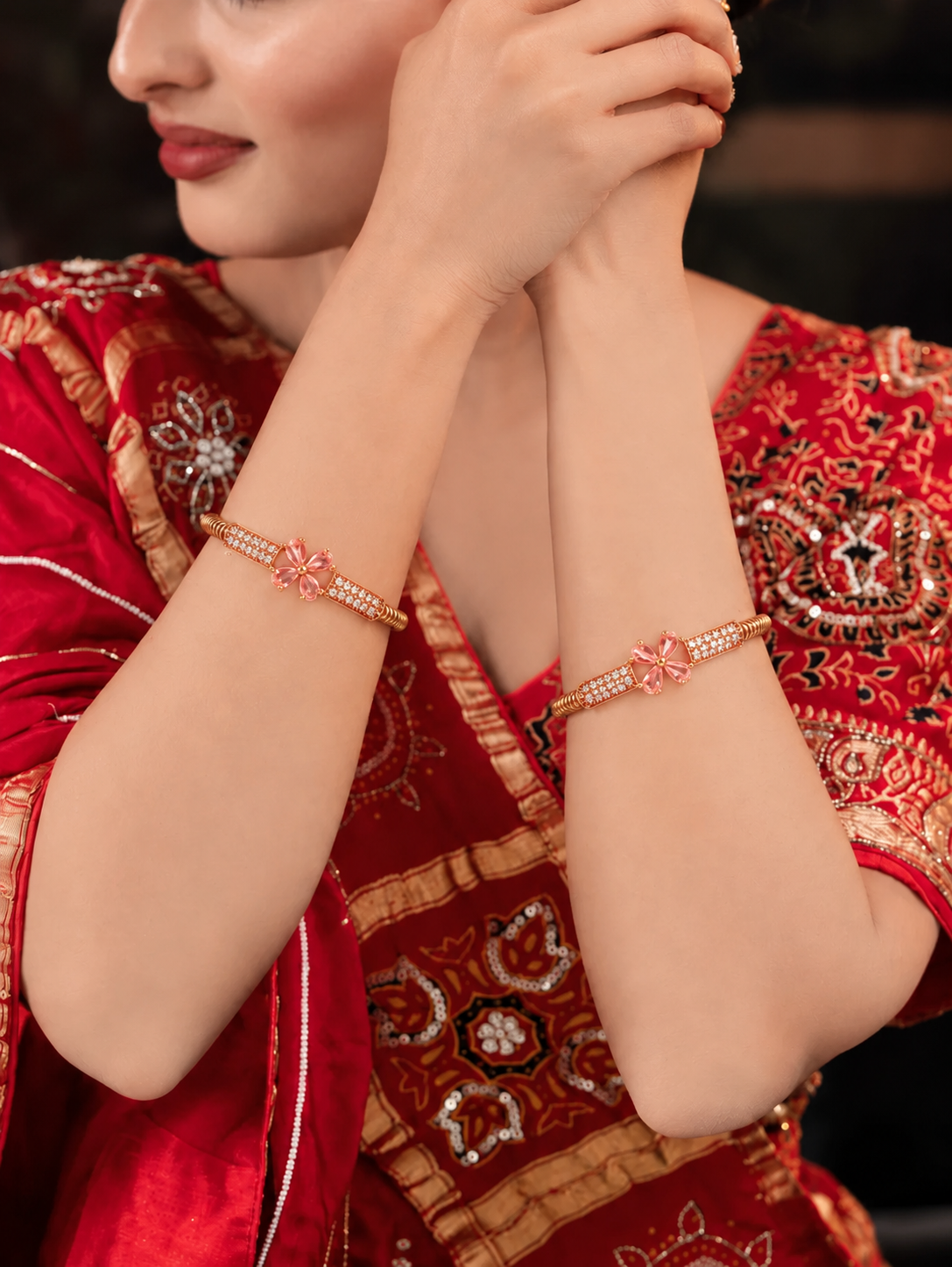 Malini Pink Bangle ( Set of 2 )