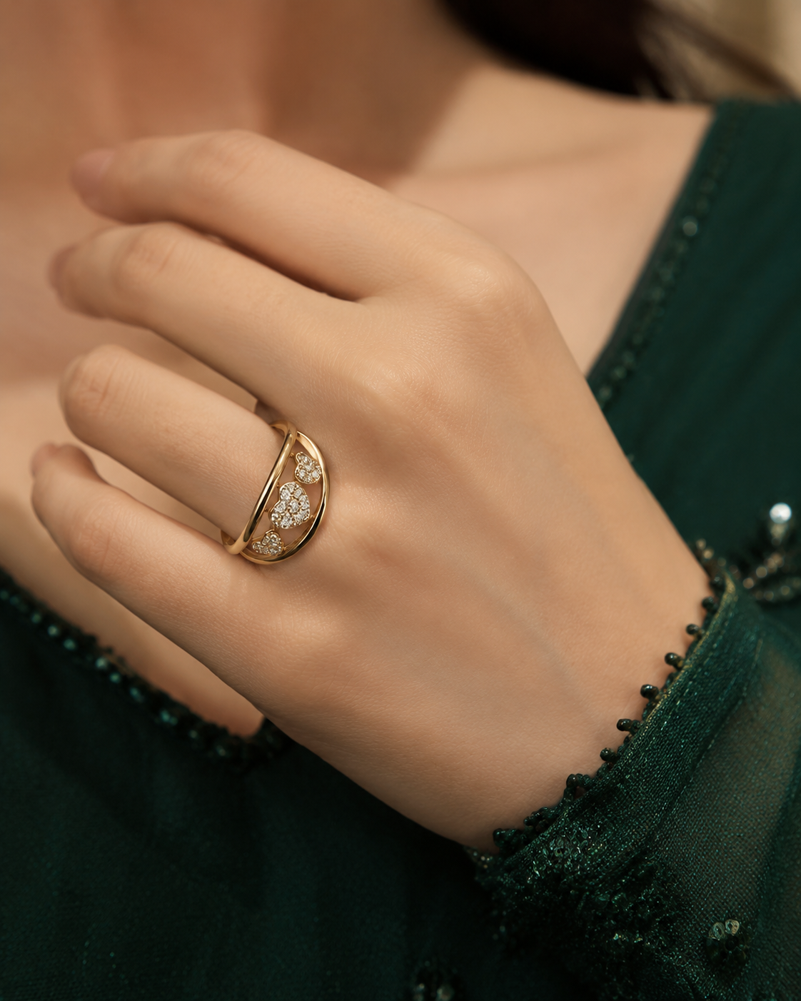 Velvet Halo Adjustable Ring