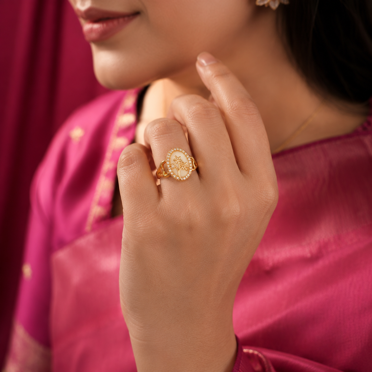 Cocktail Adjustable Ring