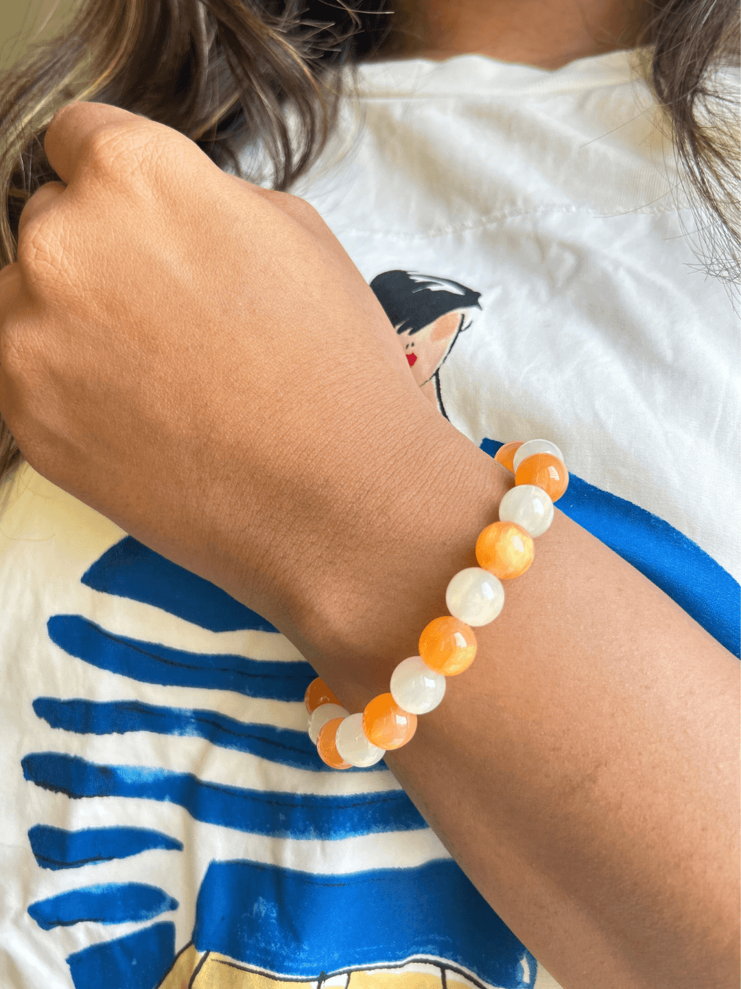 Citrine and Clear Quartz Bracelet - Zeraki Jewels