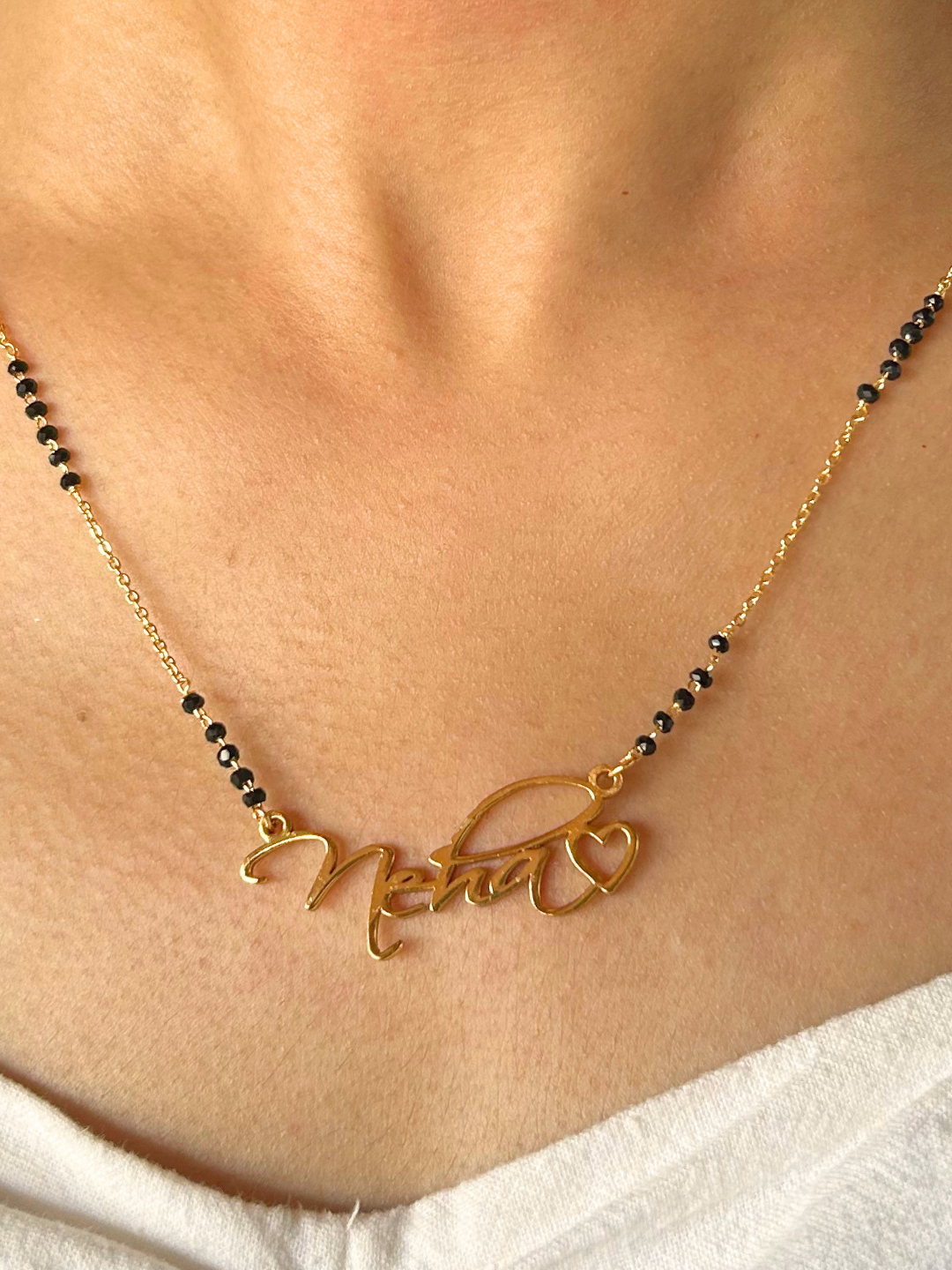 Classic Name Mangalsutra - Customized Name
