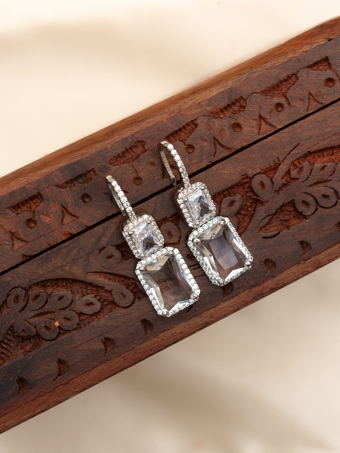 Crystal Curve Earrings