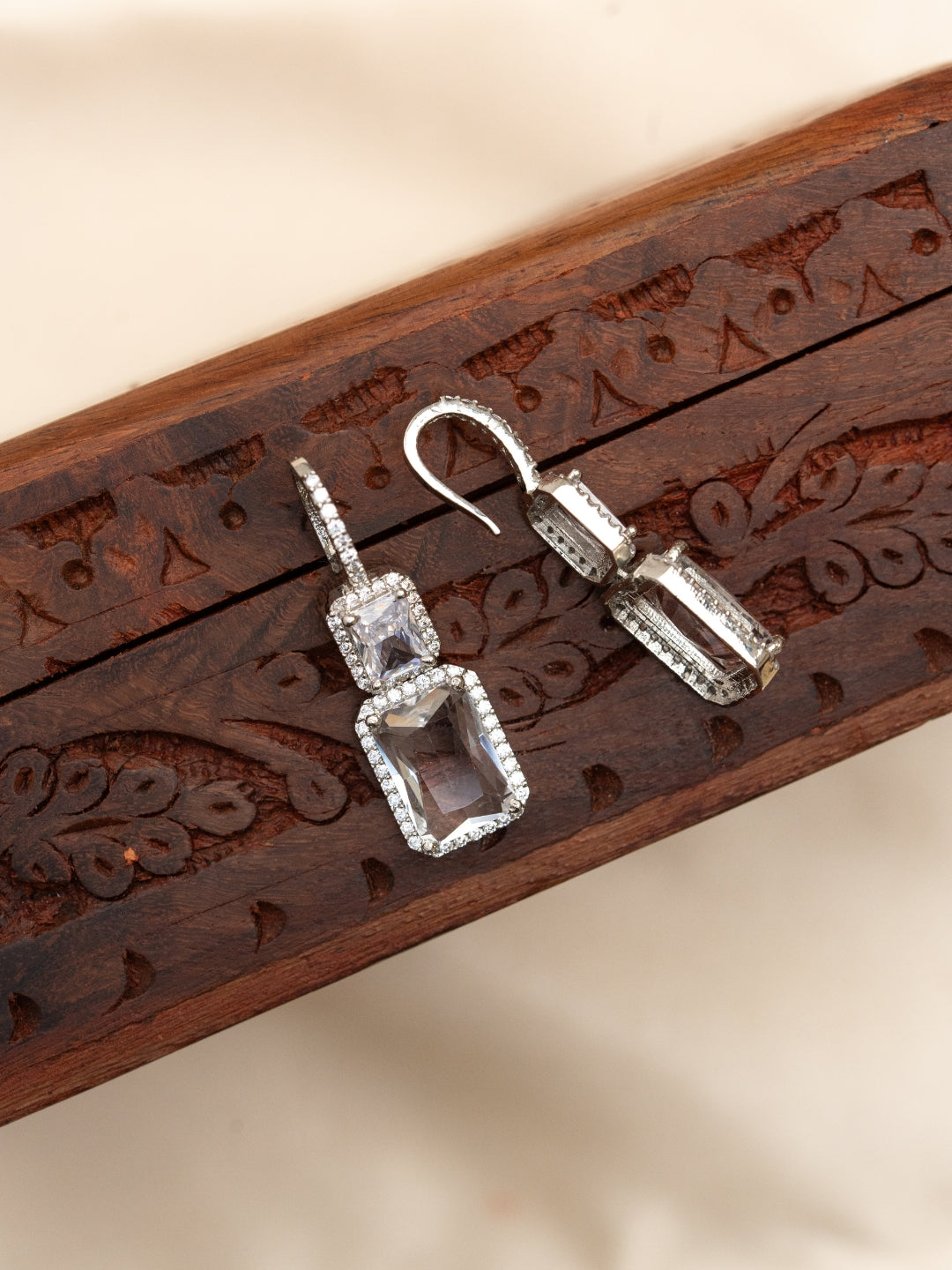 Crystal Curve Earrings