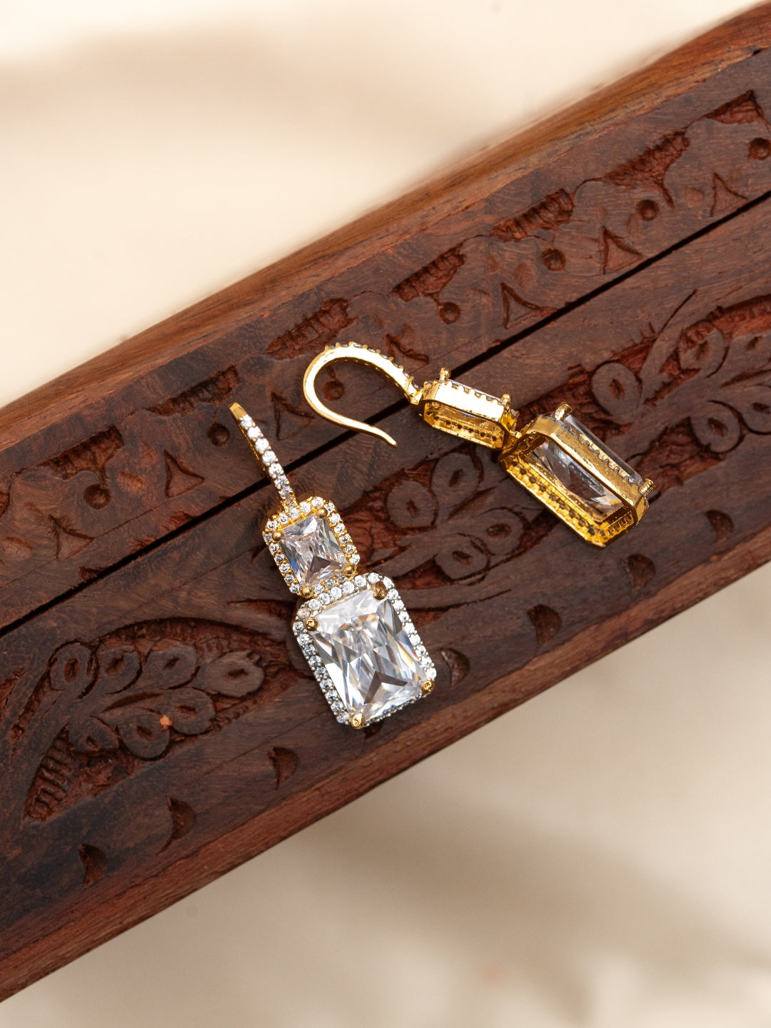 Crystal Curve Earrings